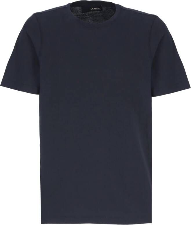 Lardini T-Shirts Blauw Heren