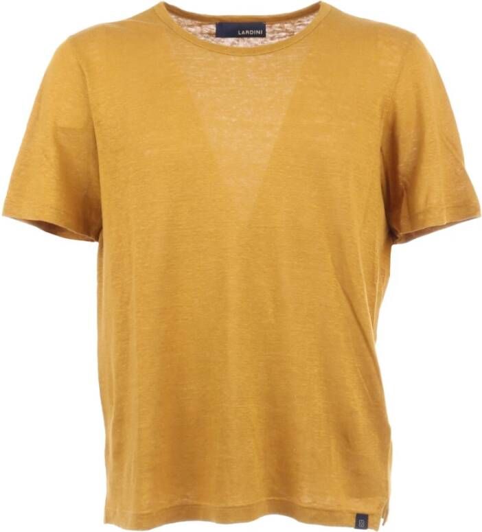 Lardini T-Shirts Oranje Heren