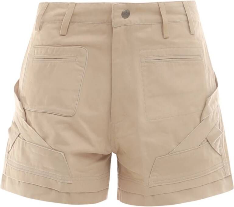Laurence Bras Stijlvolle Korte Broeken Beige Dames