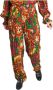 Laurence Bras Stijlvolle leren broek met bloemenprint Meerkleurig Dames - Thumbnail 1