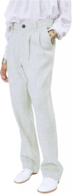 Laurence Bras Trousers Beige Dames