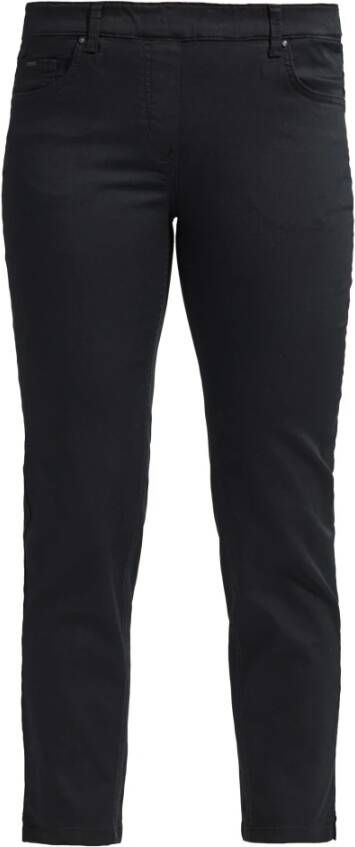 LauRie Regular Cropped Broek Zwart Black Dames