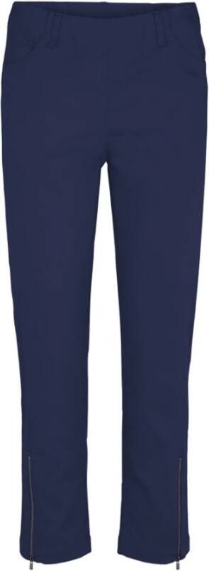 LauRie Piper Regular Cropped Pants 22465-49200 Blauw Dames