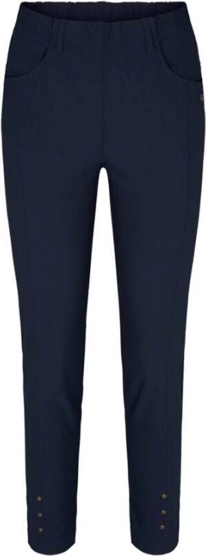 LauRie Chloe Slim bijgesneden broek 27065-49970 Blauw Dames