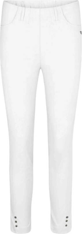 LauRie Chloe Slim Crop Pants 27065- Wit Dames