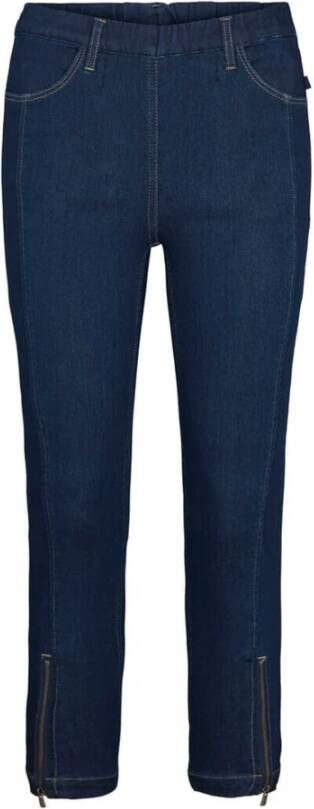 LauRie Cropped Jeans Blauw Dames