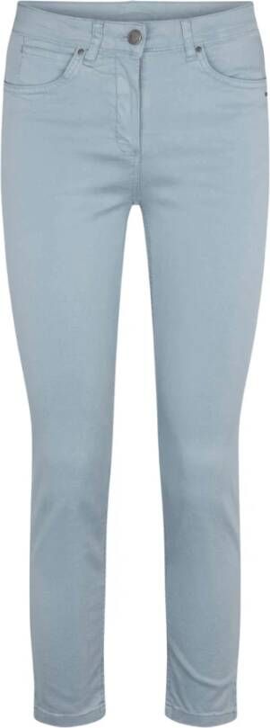 LauRie Laura Slim Crop Pants 100370 Blauw Dames