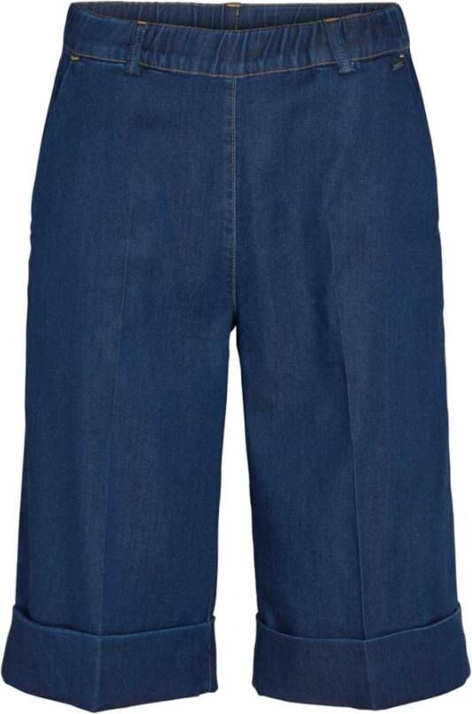 LauRie Phoebe Losse Shorts in Medium Blue Denim Blue Dames