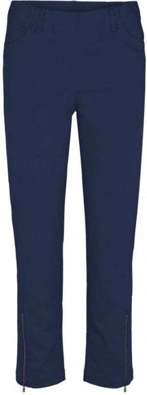 LauRie Piper Regular Cropped Pants 22465-49200 Blauw Dames