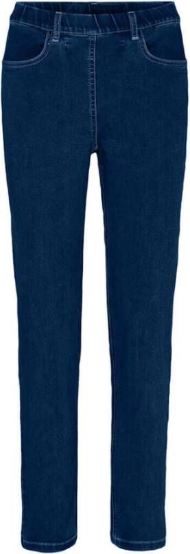 LauRie Slim Fit Donkerblauwe Denim Broek Blauw Dames