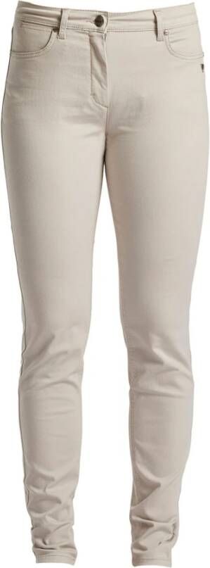 LauRie Slim-fit jeans Beige Dames