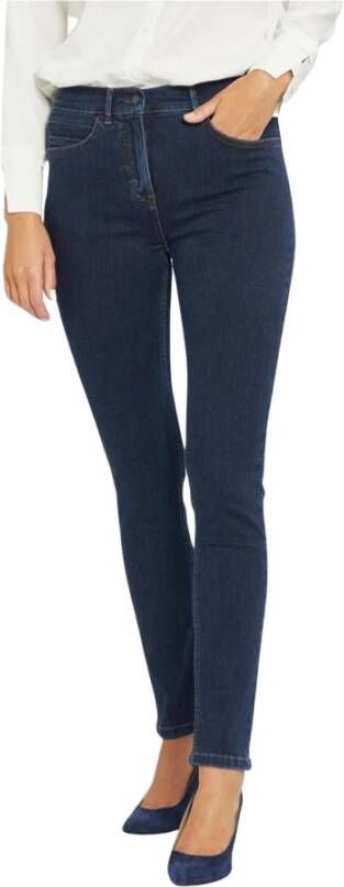 LauRie Slim-fit jeans Blauw Dames