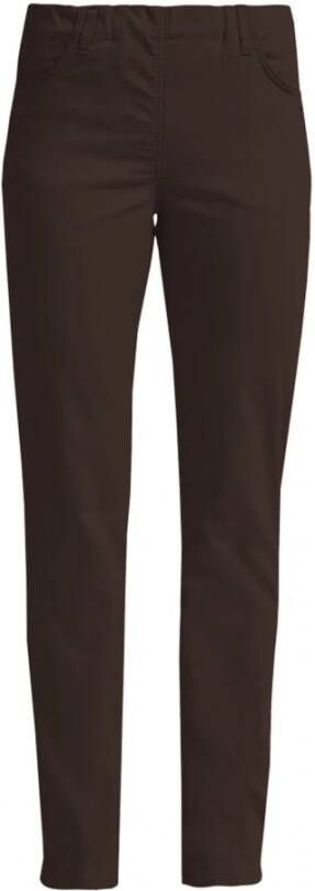 LauRie Slim-fit Trousers Bruin Dames