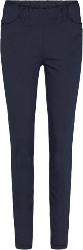 LauRie Grace Slim Broek Navy Blue Dames