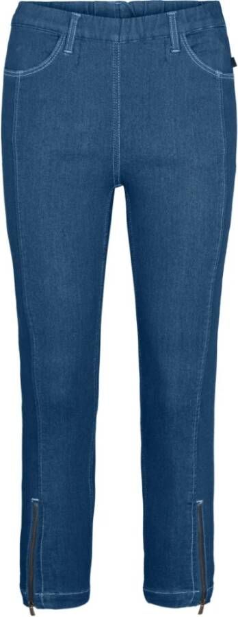 LauRie Straight Jeans Blauw Dames