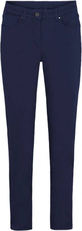 LauRie Straight Trousers Blauw Dames