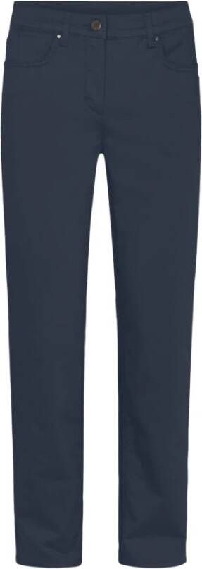 LauRie Straight Trousers Blauw Dames