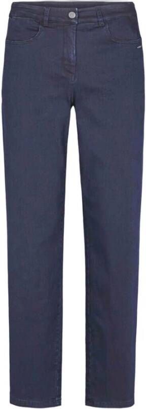 LauRie Straight Trousers Blauw Dames