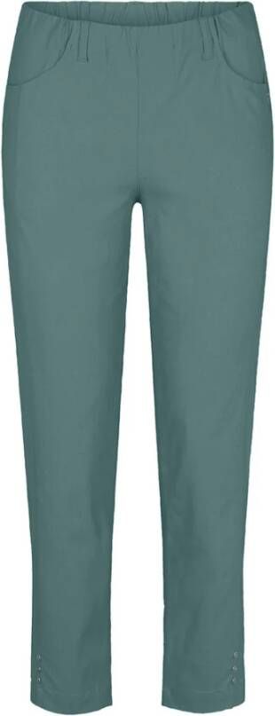 LauRie Straight Trousers Groen Dames