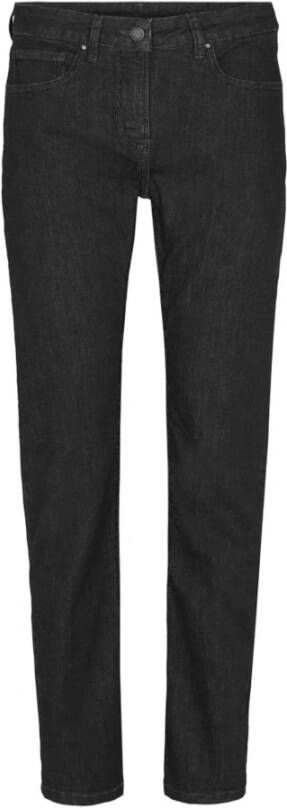 LauRie Straight Trousers Zwart Dames