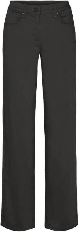 LauRie Straight Trousers Zwart Dames