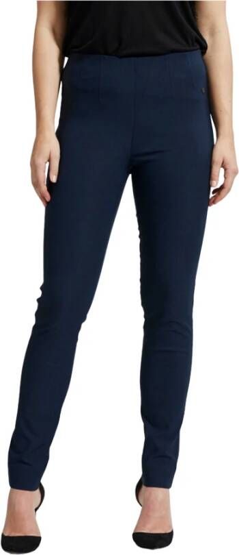LauRie Vicky Slim Pants 27016-49970 Blauw Dames