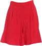 L'Autre Chose Chique Acetaat Viscose Shorts Red Dames - Thumbnail 1