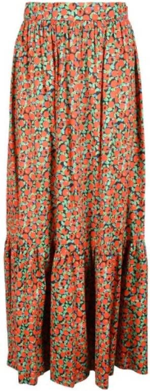 L'Autre Chose Midi Skirts Rood Dames