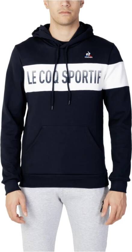 Le Coq Sportif Gedrukte hoodie voor heren Blue Heren