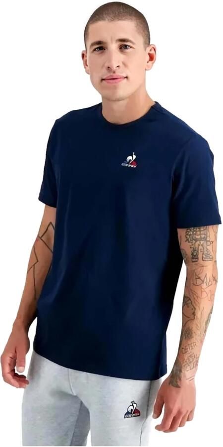 Le Coq Sportif Zachte en comfortabele korte mouwen Tee Blauw Heren - Foto 3