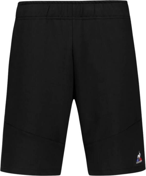 Le Coq Sportif Katoenen Bermuda Shorts voor Heren Black Heren