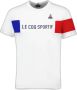 Le Coq Sportif TRI Tee SS N°1 100% Katoenen T-shirt Wit Heren - Thumbnail 3
