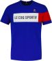 Le Coq Sportif TRI Tee SS 100% Katoenen T-shirt Blauw Heren - Thumbnail 1