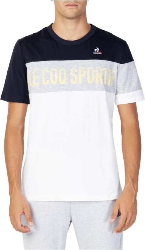 Le Coq Sportif T-Shirts Blauw Heren