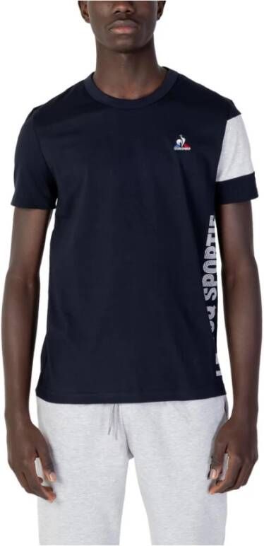 Le Coq Sportif Men's T-shirt Blauw Heren