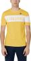 Le Coq Sportif Gele Print T-shirt voor Heren Yellow Heren - Thumbnail 1