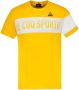 Le Coq Sportif Gele Print T-shirt voor Heren Yellow Heren - Thumbnail 2