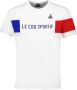 Le Coq Sportif TRI Tee SS N°1 100% Katoenen T-shirt Wit Heren - Thumbnail 1
