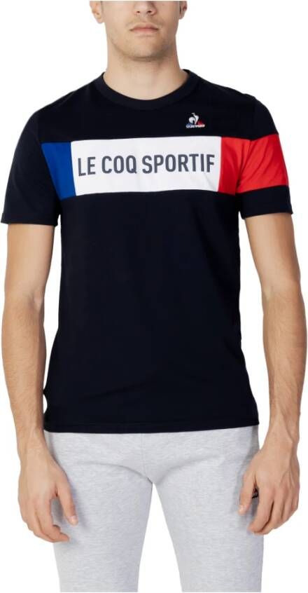 Le Coq Sportif Tri N°1 T-shirt Zwart Heren
