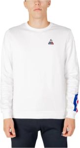 Le Coq Sportif Tricolor Sweatshirt Stijlvolle sportkleding Wit