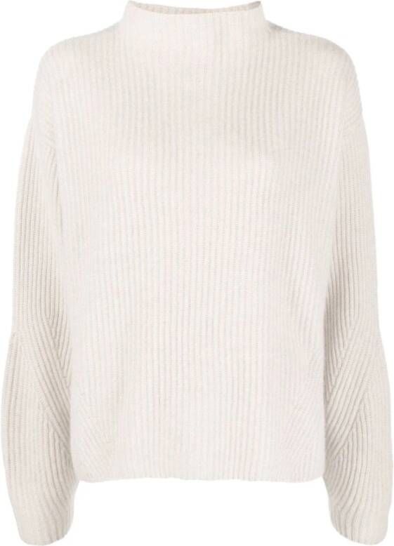 Le Kasha Round-neck Knitwear Beige Dames