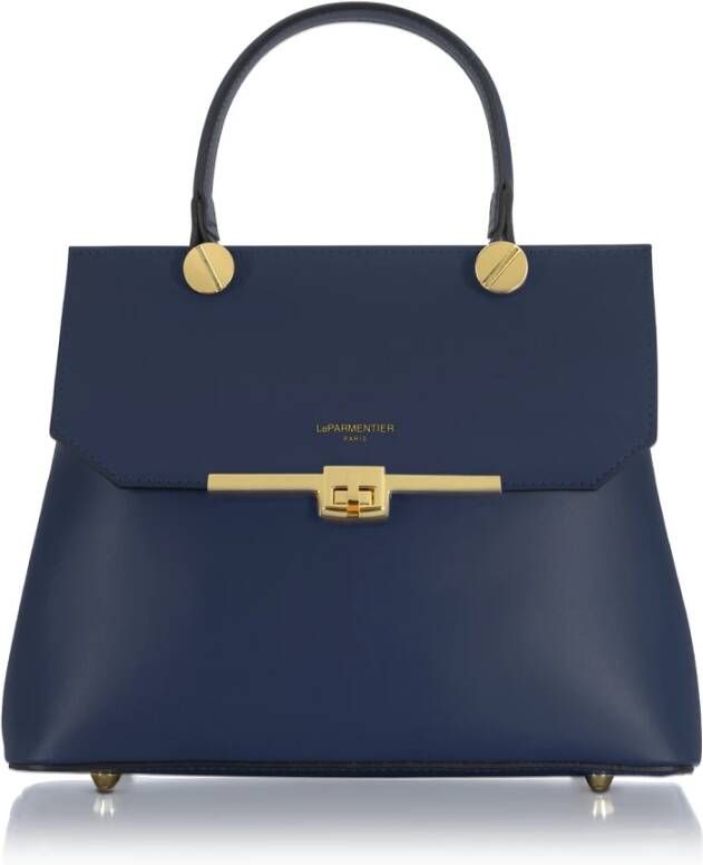 Le Parmentier Atlanta Top Handle Schoudertas Blue Dames