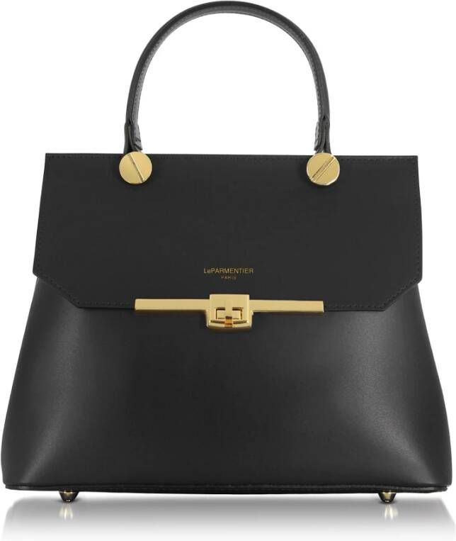 Le Parmentier Atlanta Top Handle Schoudertas Black Dames