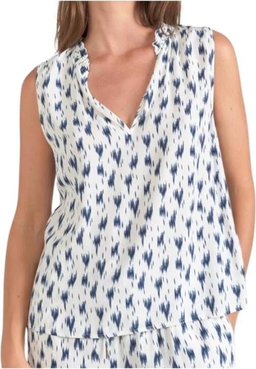 Le Temps Des Cerises Dames-T-shirt Rosita Wit Dames