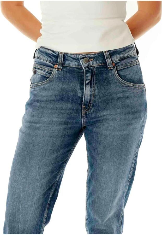 Le Temps Des Cerises High Waist Straight Fit Jeans Blue Dames