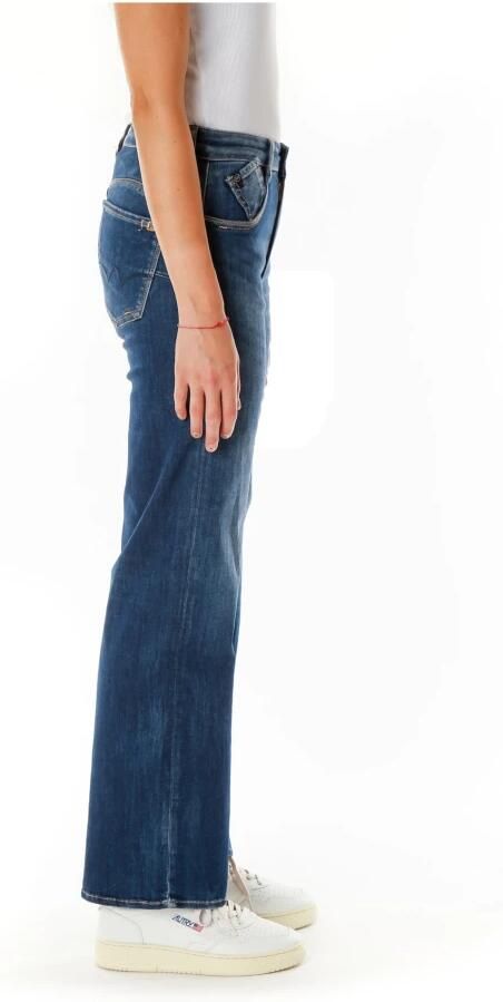 Le Temps Des Cerises Hoge Taille Straight Fit Jeans Blue Dames