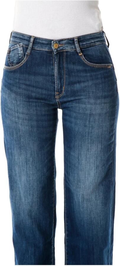 Le Temps Des Cerises Hoge Taille Straight Fit Jeans Blue Dames - Foto 2