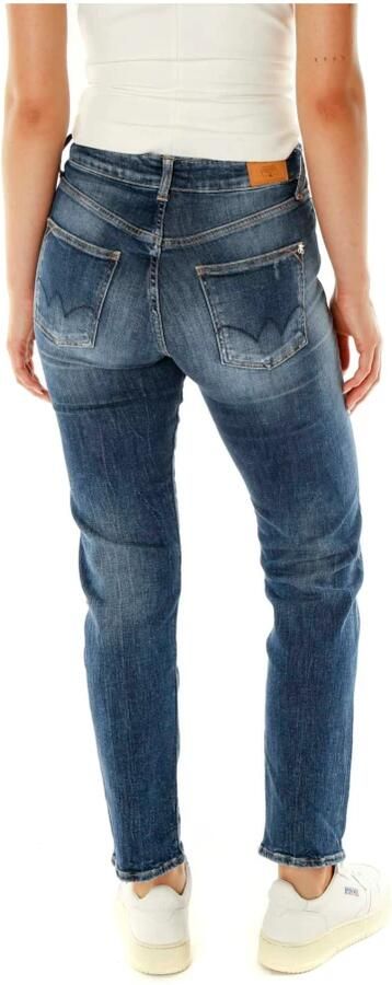 Le Temps Des Cerises Vernietigde Slim Fit Hoge Taille Jeans Blue Dames - Foto 3