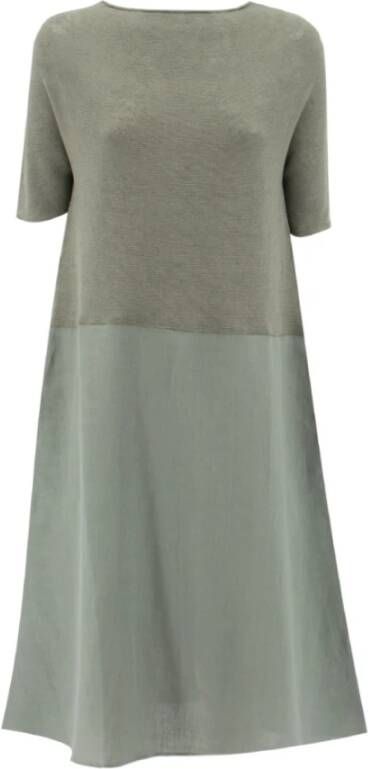 Le Tricot Perugia Dresses Grijs Dames