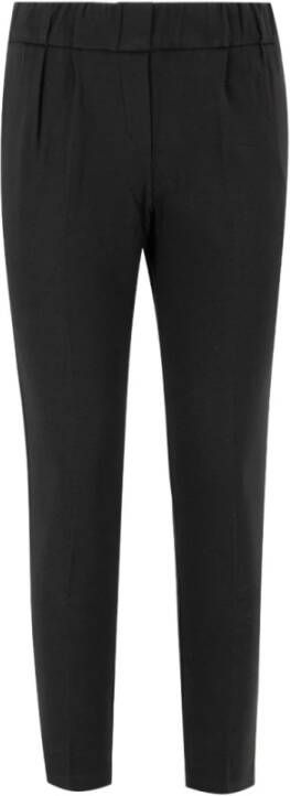 Le Tricot Perugia Slim-fit Trousers Zwart Dames